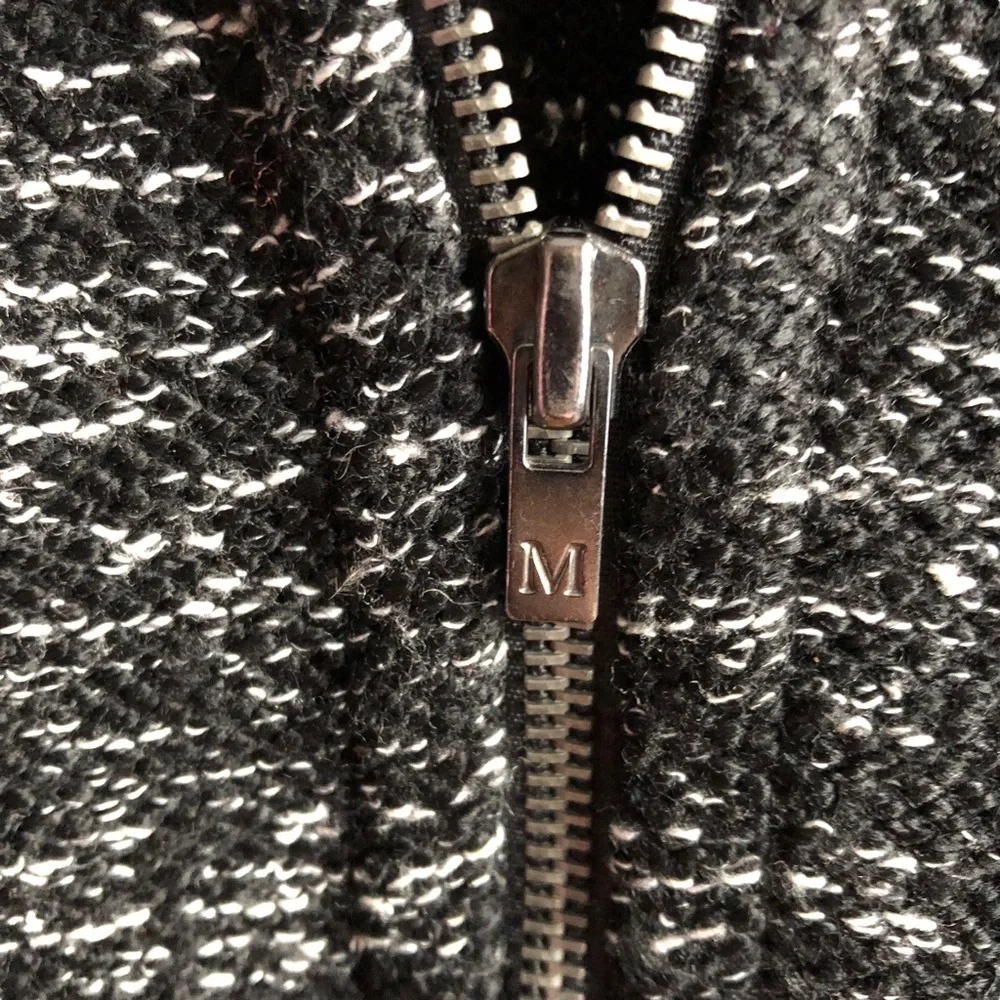 Maison Scotch Hoodie Size Small Black Heathered Lurex - Picture 9 of 11